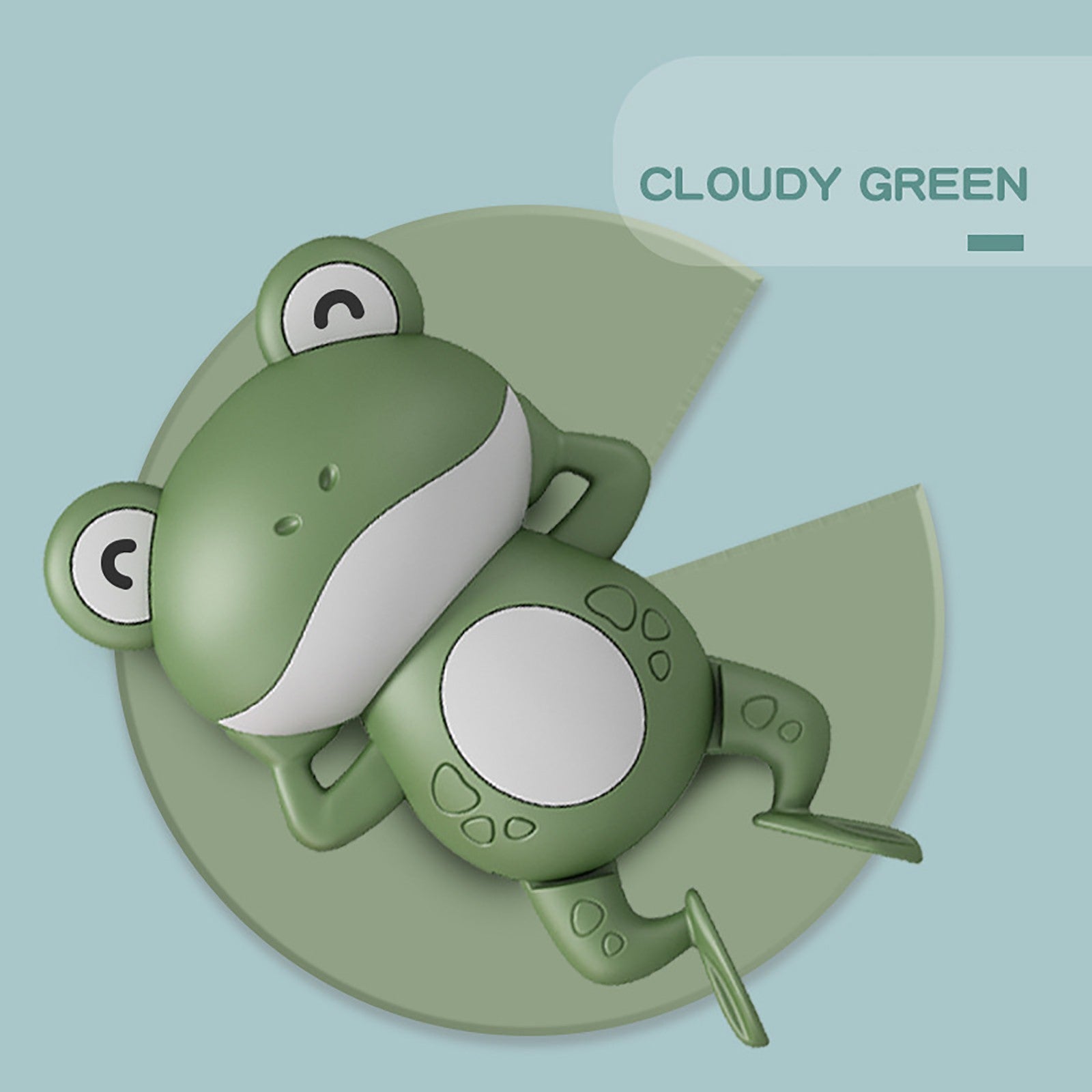 Splish Splash Fun: Baby Wind-Up Floating Little Frog Bath Toy ($\mathbf{0-3}$ Years).