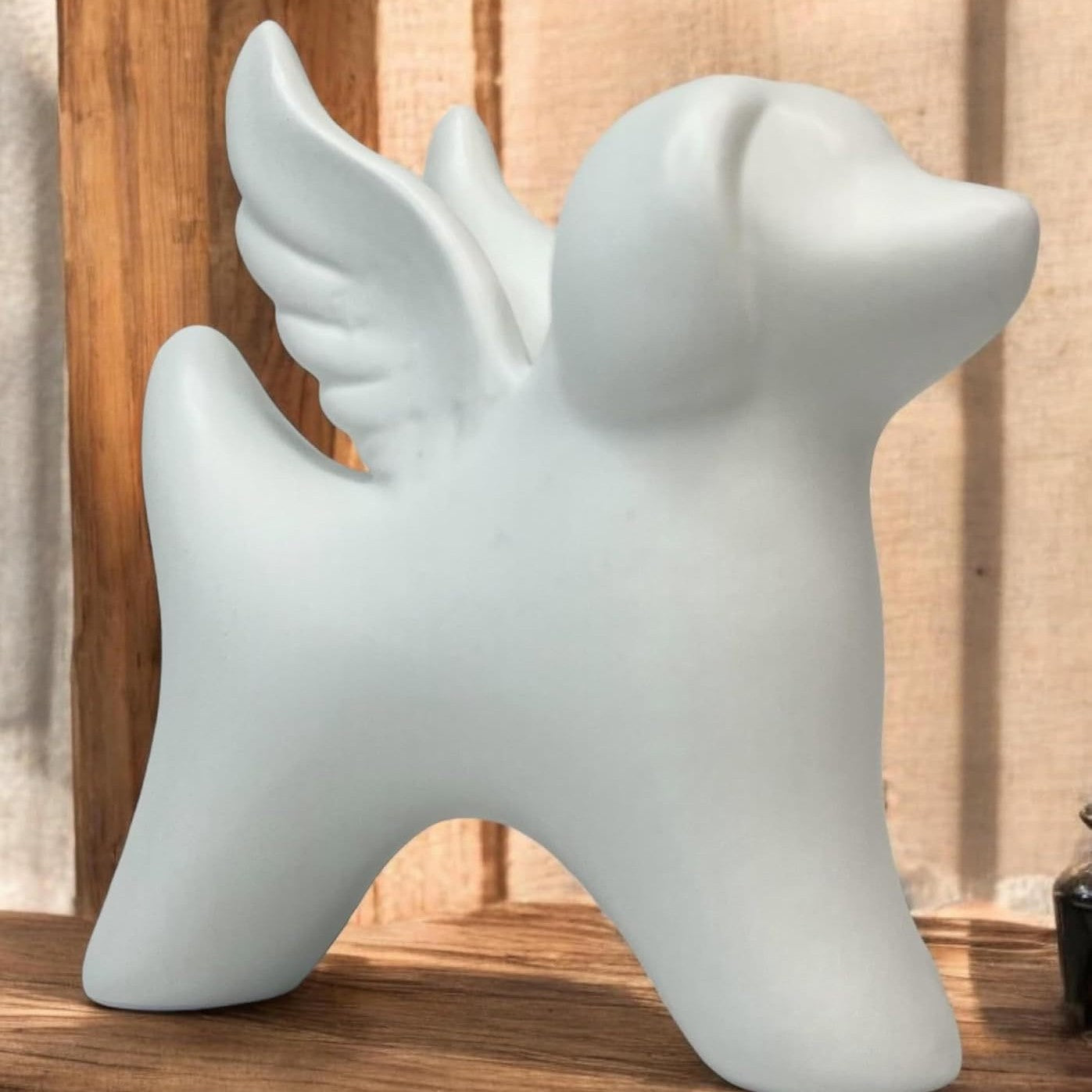 Angel Wings Dog Statue, Modern Resin Home Decor Ornament