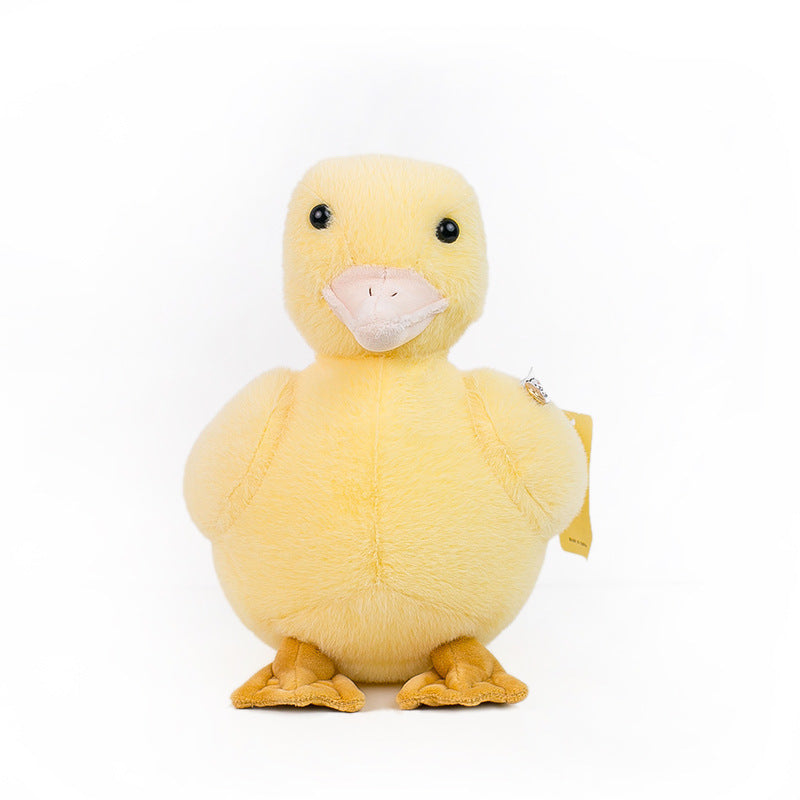 Cute Simulation Little Yellow Duck Doll – Soft Plush Toy in Multiple Sizes
