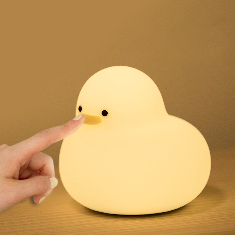 Duck Silicone Lamp – USB Rechargeable Dimmable Night Light (Warm 3000K)