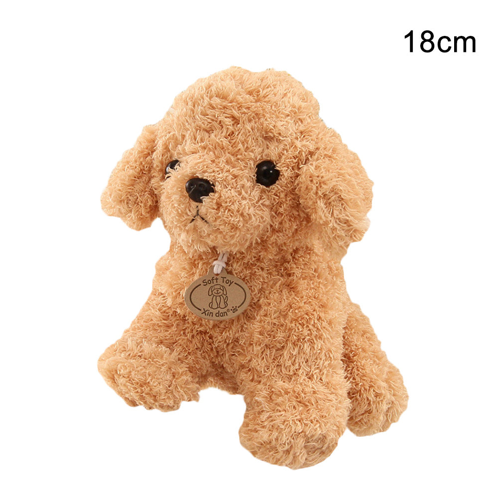 Teddy Dog Plush Toy, Soft Seaweed Hair Stuffed Animal with PP Cotton Filling (18cm / 25cm)