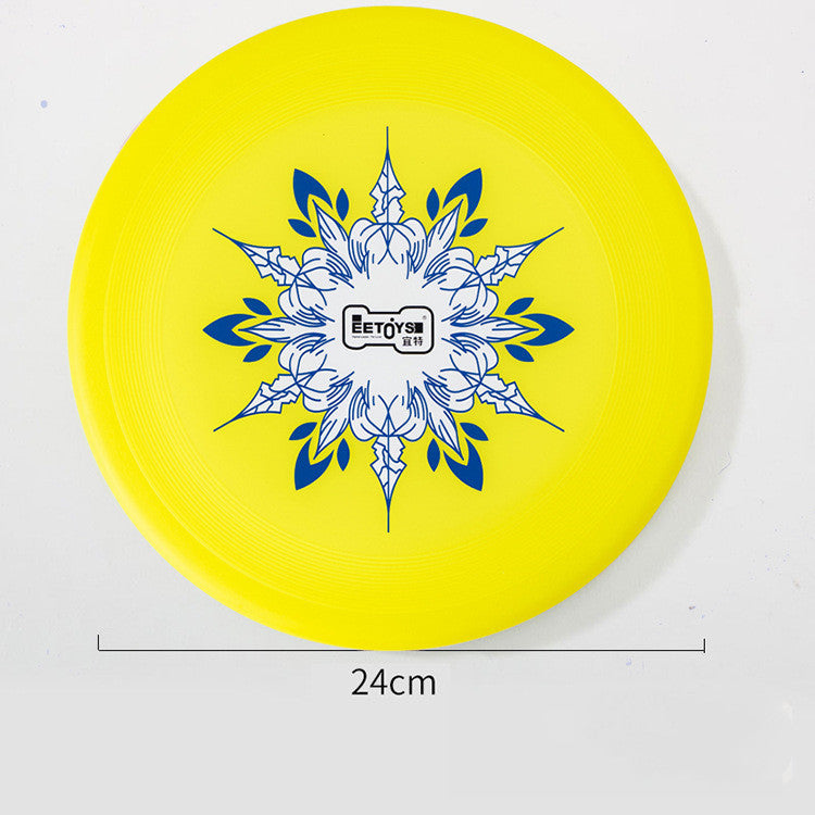 Golden Retriever Favorite: Bite-Resistant, Floating TPU Frisbee for Large Dog Training ($\mathbf{2}$ Sizes, $\mathbf{2}$ Fluorescent Colors).