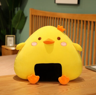 Kawaii Comfort: Soft Rice Ball Chicken/Duck Plush Toy Doll (35-60cm) Pillow Gift.