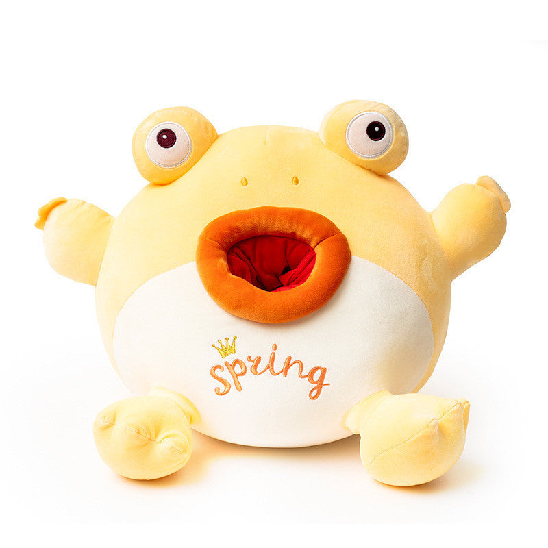 Unconventionally Cute: Funny Lonely Frog Ugly Plush Doll / Sleeping Pillow ($\mathbf{30-40\text{cm}}$).