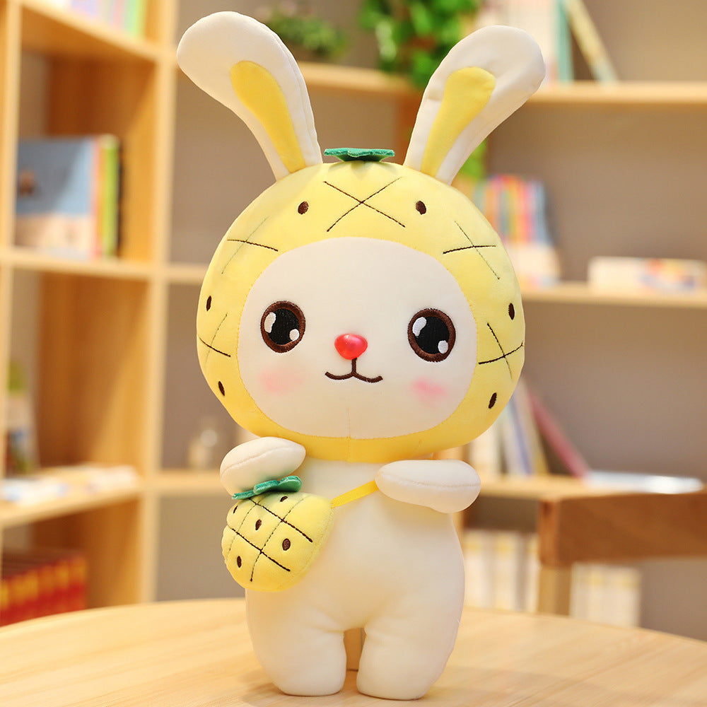 Creative Cute Cartoon Fruit Bunny Doll, Plush Rabbit Toy in Fun Fruit Styles