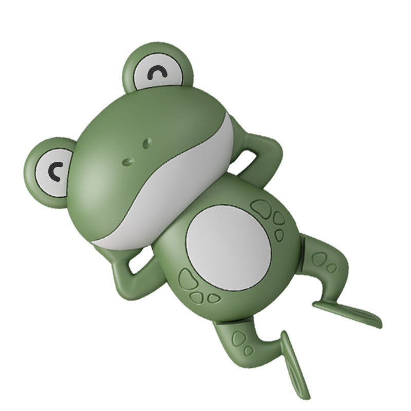 Splish Splash Fun: Baby Wind-Up Floating Little Frog Bath Toy ($\mathbf{0-3}$ Years).