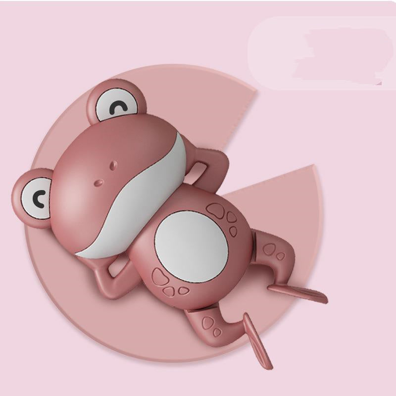 Splish Splash Fun: Baby Wind-Up Floating Little Frog Bath Toy ($\mathbf{0-3}$ Years).