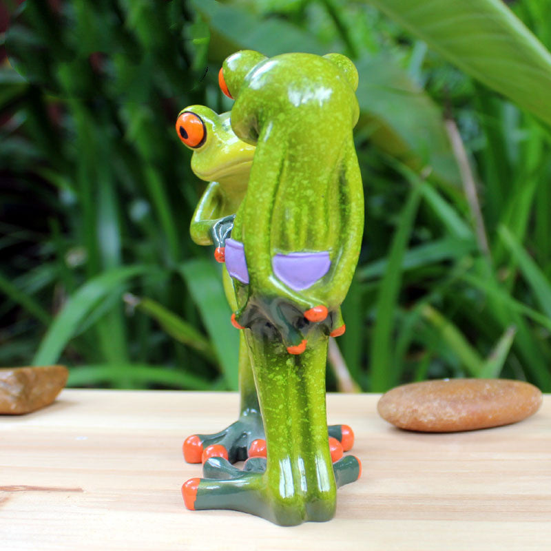 Unconventional Gift: Strange New Pastoral Resin Frog Hanging Ornaments.
