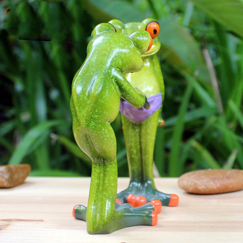 Unconventional Gift: Strange New Pastoral Resin Frog Hanging Ornaments.