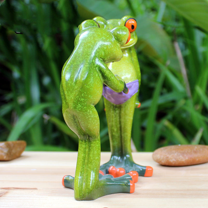 Unconventional Gift: Strange New Pastoral Resin Frog Hanging Ornaments.