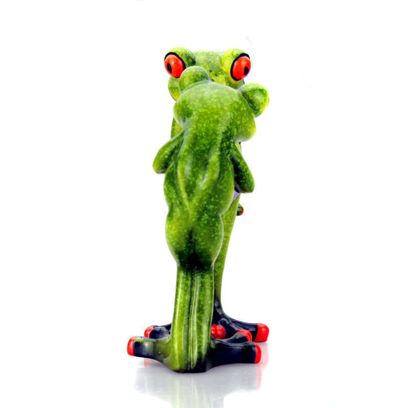 Unconventional Gift: Strange New Pastoral Resin Frog Hanging Ornaments.
