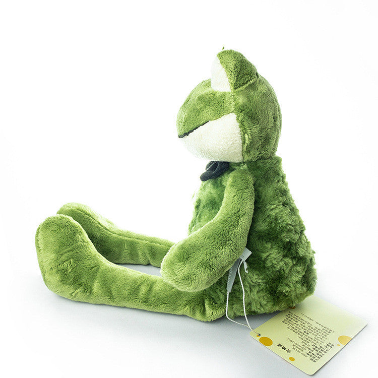 Enchanting Comfort: $\mathbf{40\text{cm}}$ Plush Widow Frog Prince Doll with Snowflake Detail.