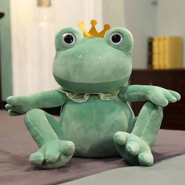 Cute Soft Frog Doll Plush Toy – Cartoon Frog Cushion Pillow in Multiple Sizes