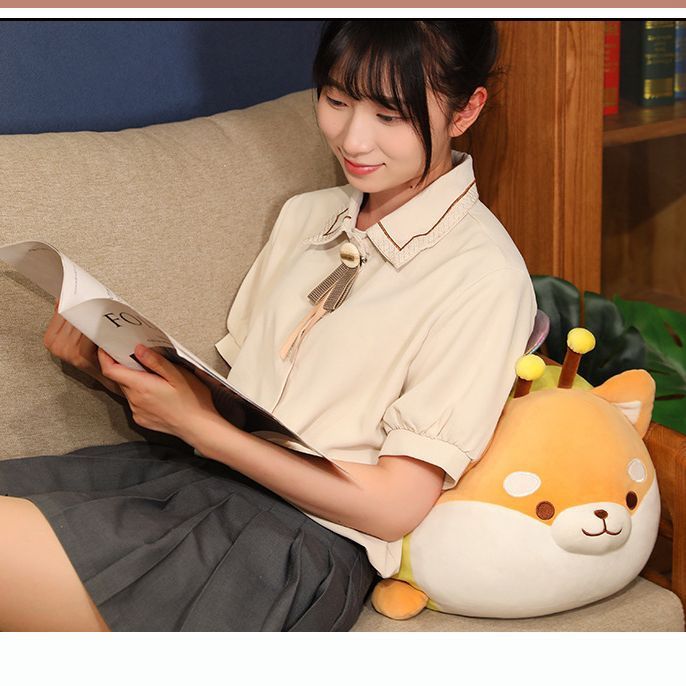 Buzz-Worthy Cuddle: Cute Bee Dog Doll Plush Toy ($\mathbf{40}$–$\mathbf{80\text{cm}}$) with PP Cotton Filling.