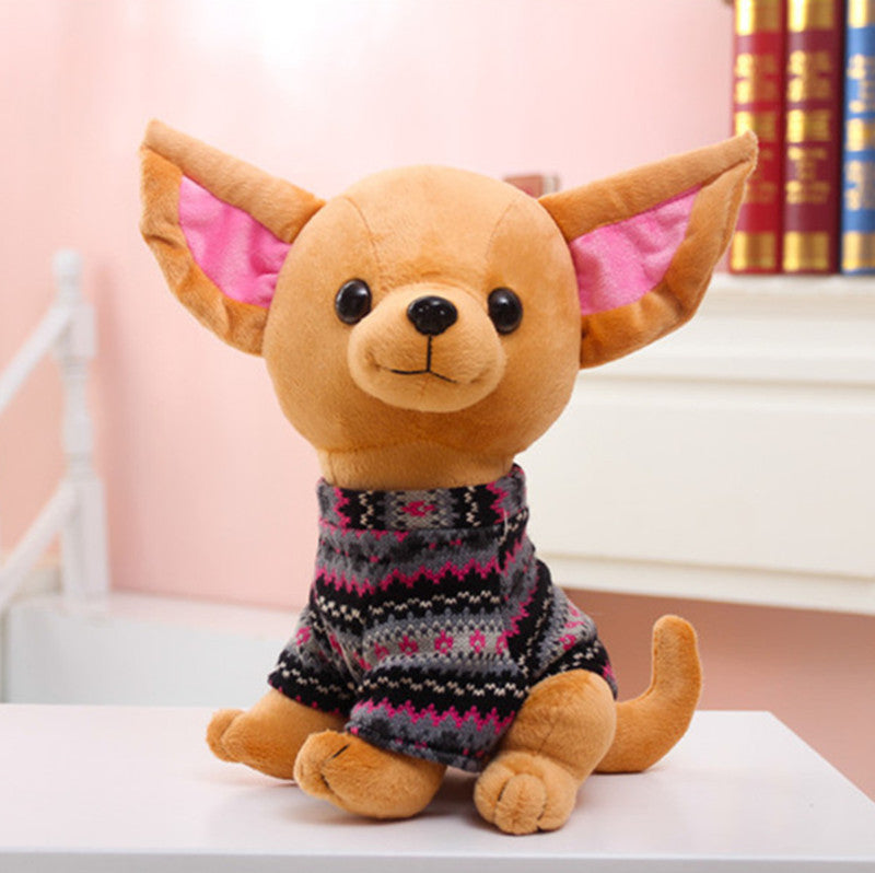 Cloud-Like Cuddles: Dog Plush Doll (Super Soft Short Plush, PP Cotton Filled).