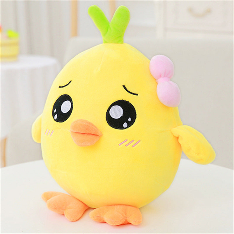 Tiny & Tender: Small Grass Chicken Plush Doll (Crystal Super Soft, PP Cotton).