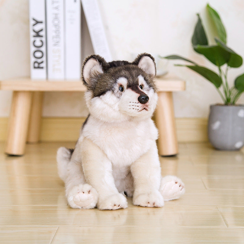 Cloud-Soft Cuddles: Plush Dog Doll (Short Down Plush, PP Cotton Filled).