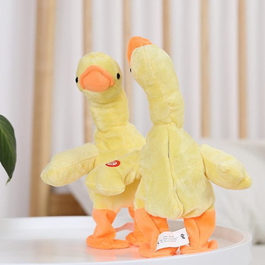 Interactive Fun: USB Charging Singing & Talking Little Yellow Duck Toy (Walks & Records).