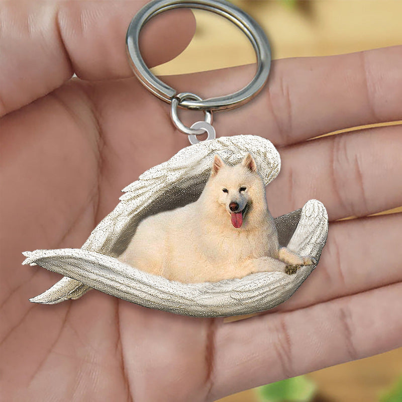 Acrylic Creative Cute Dog Keychain, Animal Cartoon Pendant with Single or Double-Sided Printing