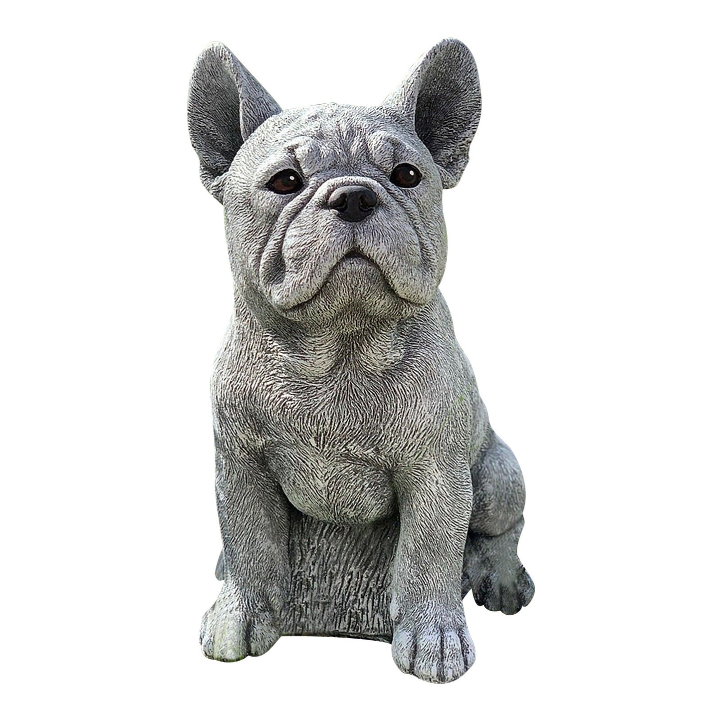 Dog Resin Ornament, Sitting Dog Garden Statue for Home & Outdoor Decoration (Pastoral Style)
