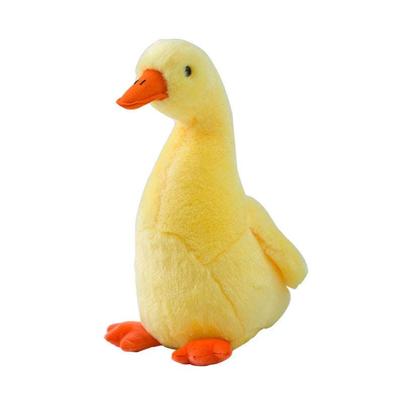 Fashion Personality Simulation Little Yellow Duck Plush Doll – Soft 32cm Goose-Style Plush Toy