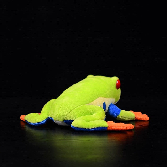 Striking Companion: $\mathbf{22\text{cm}}$ Red-eyed Small Tree Frog Plush Toy Doll (Unisex).
