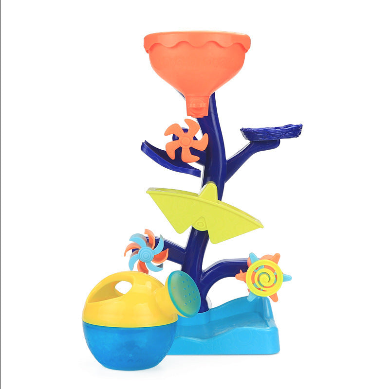 Fun in the Tub: Educational Duck Waterwheel Bath Toy for Babies.