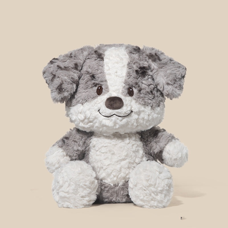 Meteorite Border Collie Plush Puppy Doll, 35cm Super Soft Sitting Plush Toy