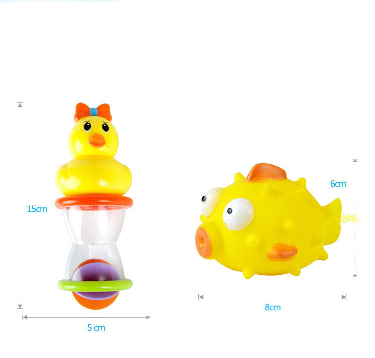 Baby Duck Water Play Set – 5-Piece Bath Toy Kit for Infants (0–2 Years)