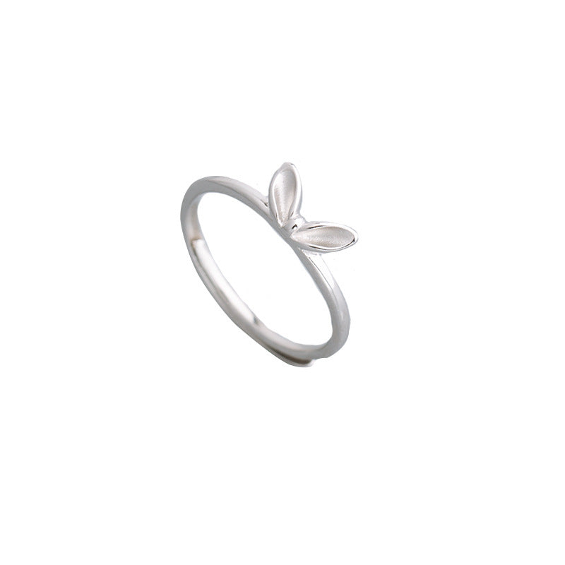 New Style Bunny Ring, Women’s Cartoon Cute Alloy Rabbit Ring (Adjustable)