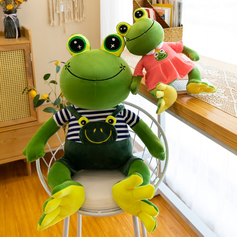 Perfect Gift: Creative Stuffed Frog Plush Doll for Children's Day ($\mathbf{30-50\text{cm}}$).