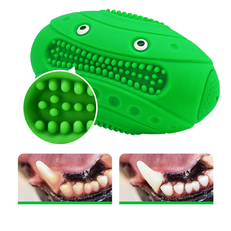 Water Fun: Creative Frog Rugby Floating Dog Toy with Squeaker (Durable Rubber).