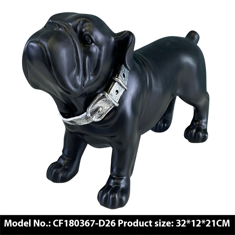 Dog Ornaments for Home Decoration, Modern Simple Resin Figurines for Living Room & Study