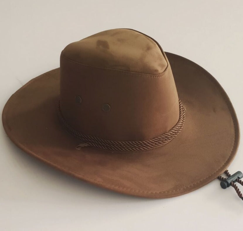 Western Edge: Chicken Skin Velvet Cowboy Hat (Stereotyped, Lacquered Finish).