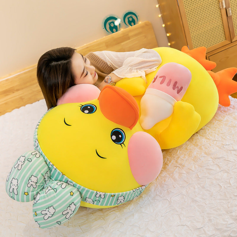 Creative Duck Plush Doll – Large Cute Cosmetic Bottle-Style Plush Toy