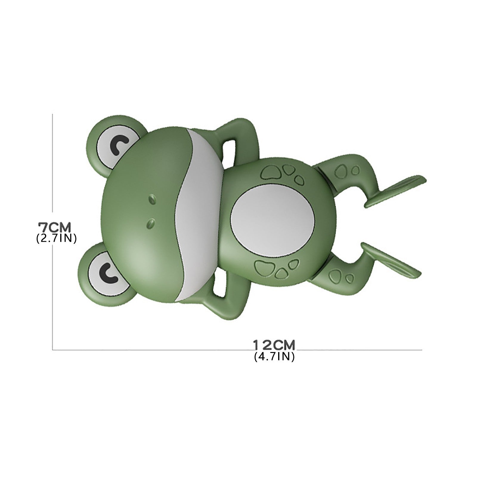 Splish Splash Fun: Baby Wind-Up Floating Little Frog Bath Toy ($\mathbf{0-3}$ Years).