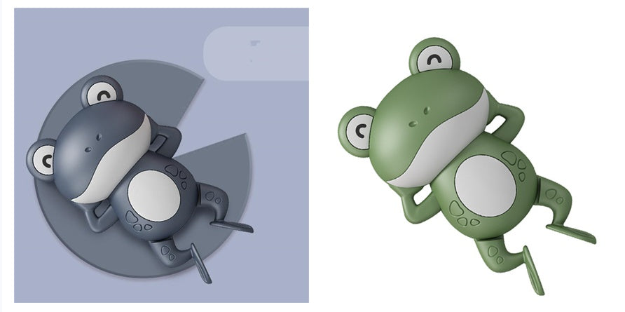 Splish Splash Fun: Baby Wind-Up Floating Little Frog Bath Toy ($\mathbf{0-3}$ Years).