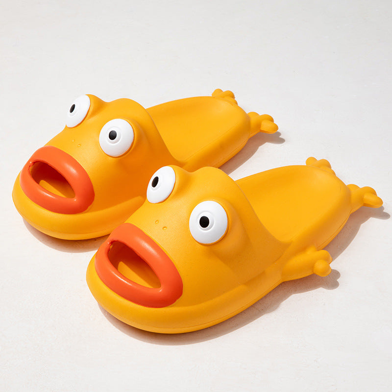 All-Day Comfort: Cute Frog EVA Soft Home, Beach, and Bathroom Slippers.