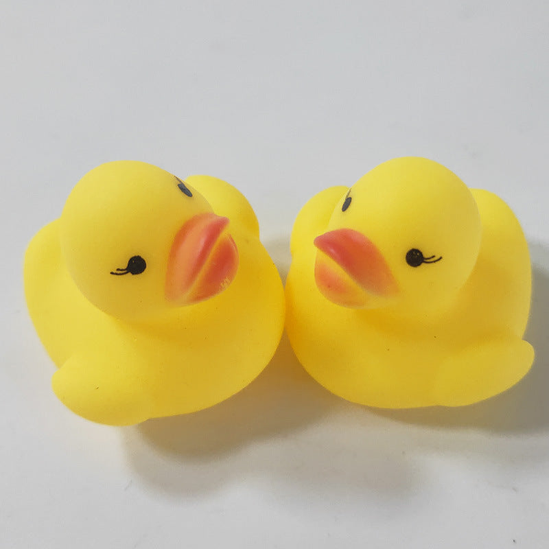 Children’s Educational Swimming Duck – Vinyl Pinch Water Toy for Bath & Play