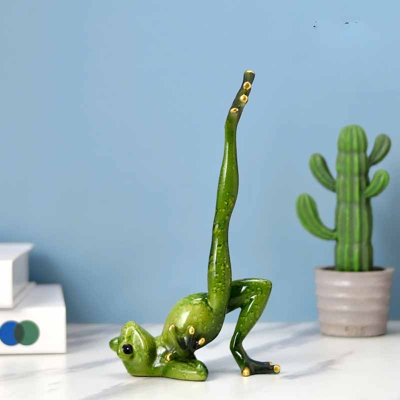Find Your Zen: Pastoral Resin Yoga Frog Animal Ornaments (Multiple Poses).