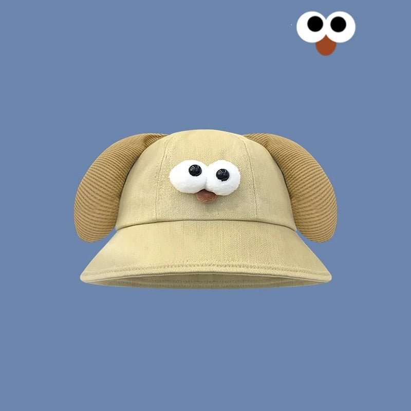 Seasonal Style: Cute Cartoon Fisherman Hat with Frog and Monster Designs (Tie-Dyed).