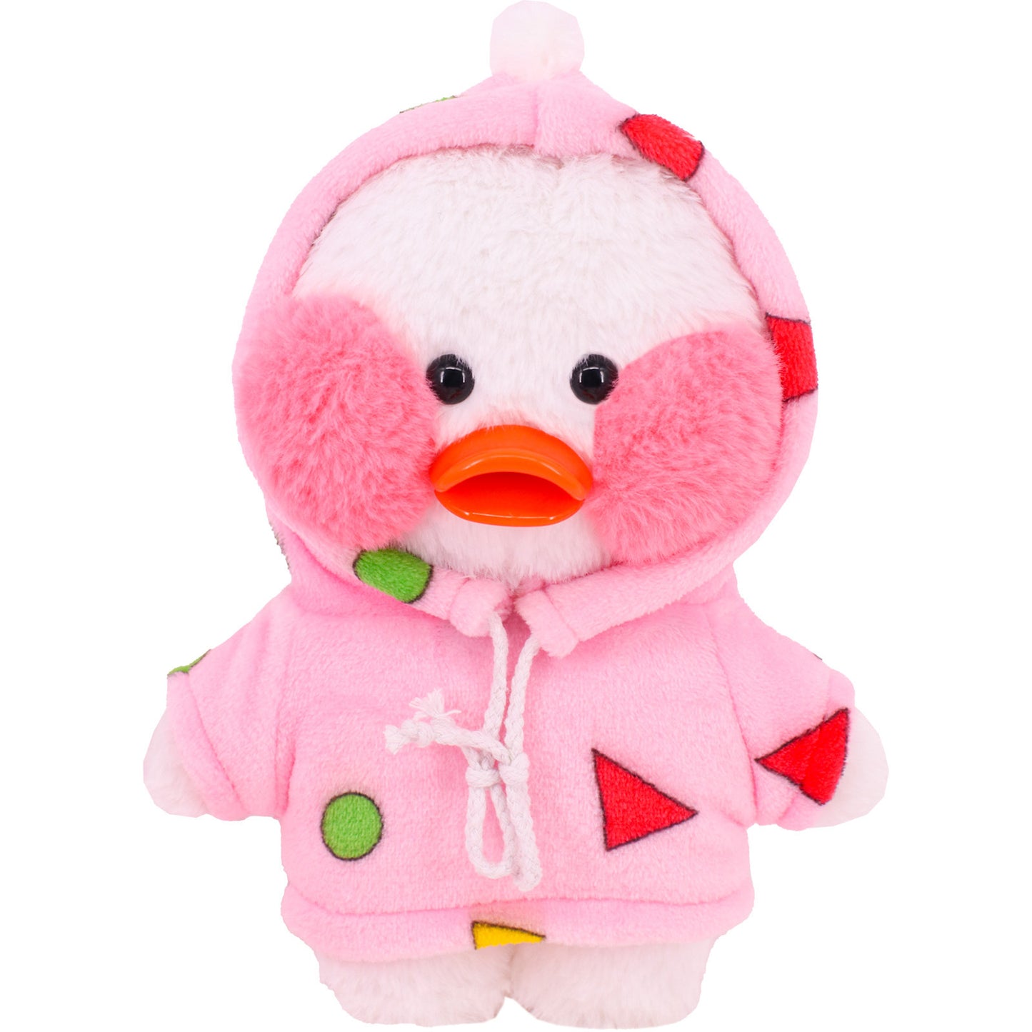 30cm Small Yellow Duck Plush Clothes – Cute Jumpsuit Doll Outfit (Clothes Only)