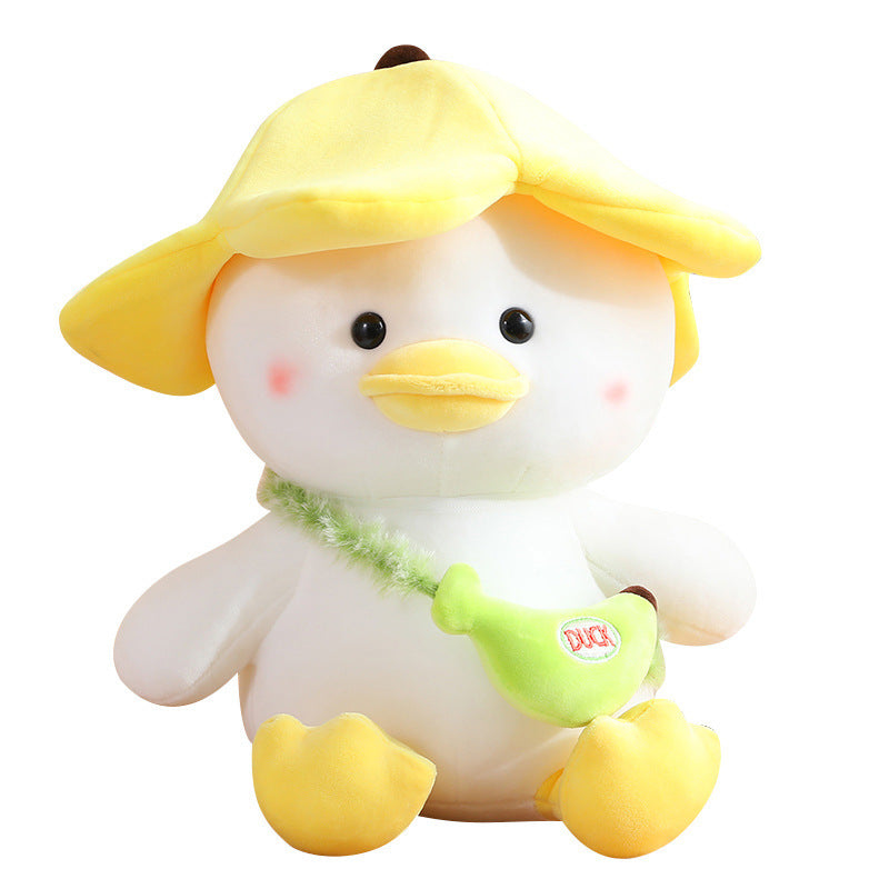 Banana Duck Plush Toy – Super Soft Cartoon Duck Doll (25–65 cm)
