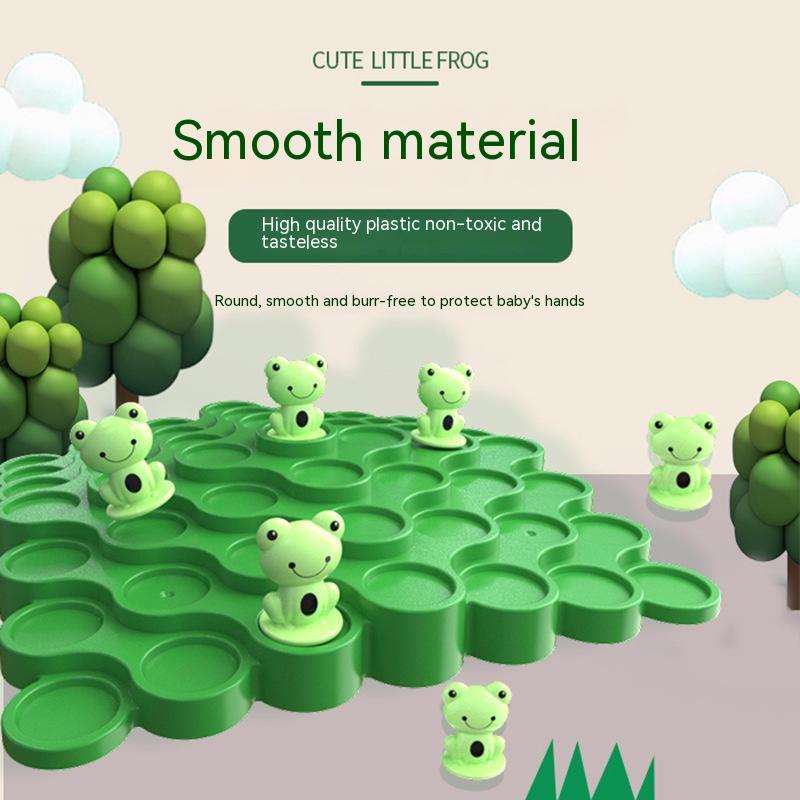 Fun & Developmental: Frog Balance Tree Jenga Toy for All Ages (Plastic).