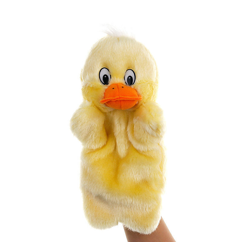 Fashion Plush Duck Hand Puppet – Soft Animal-Shaped Interactive Puppet Toy (25 cm)