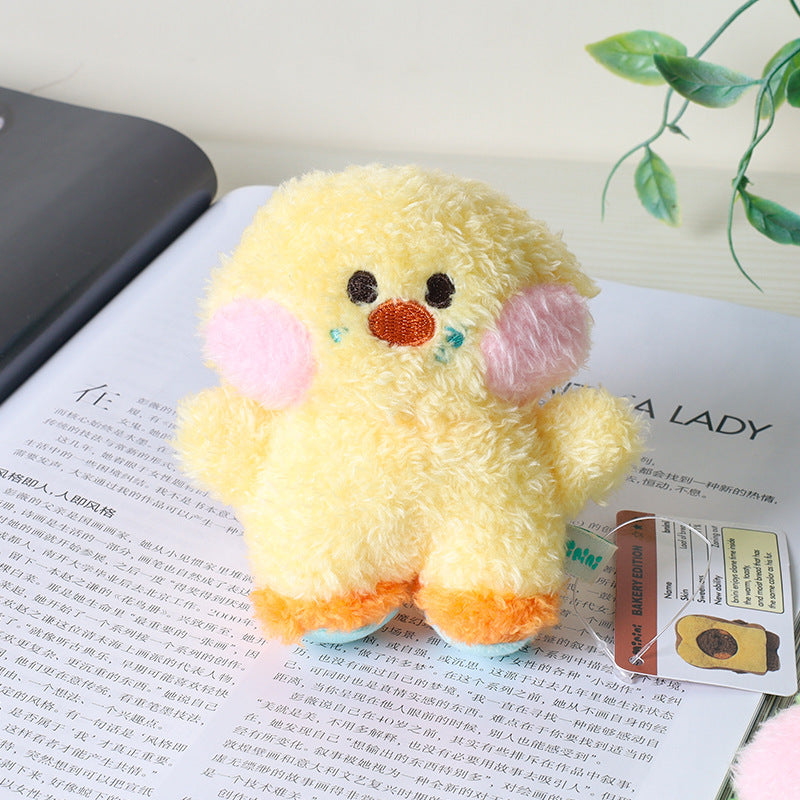 Tiny Treasures: Cute Bread Animal Plush Wallet/Pendant Keychains ($\mathbf{9-11\text{cm}}$).