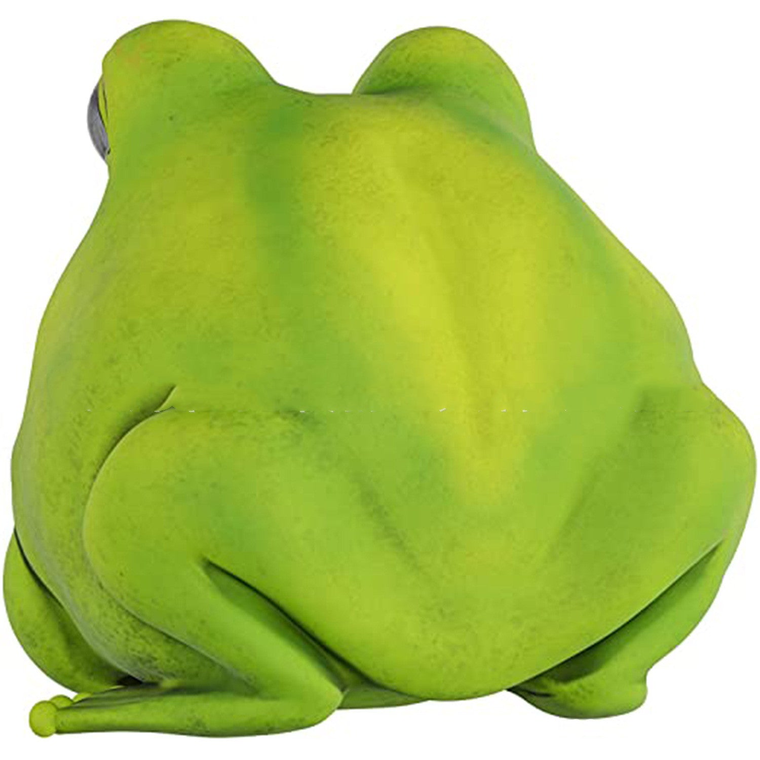 Charming Figurine: Simulation Animal Fat Frog Resin Ornament (American Style).