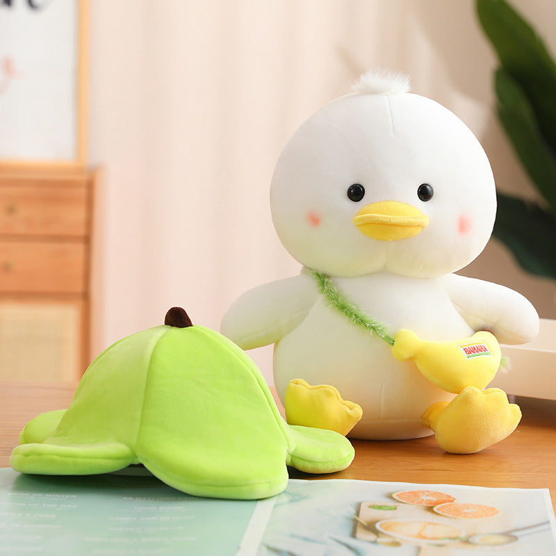 Uniquely Fun: New Banana Duck Doll Plush Toy (Super Soft, $\mathbf{25-65\text{cm}}$).