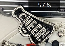 Women’s Fashion Flannel Tassel Two-Tone Dog Keychain