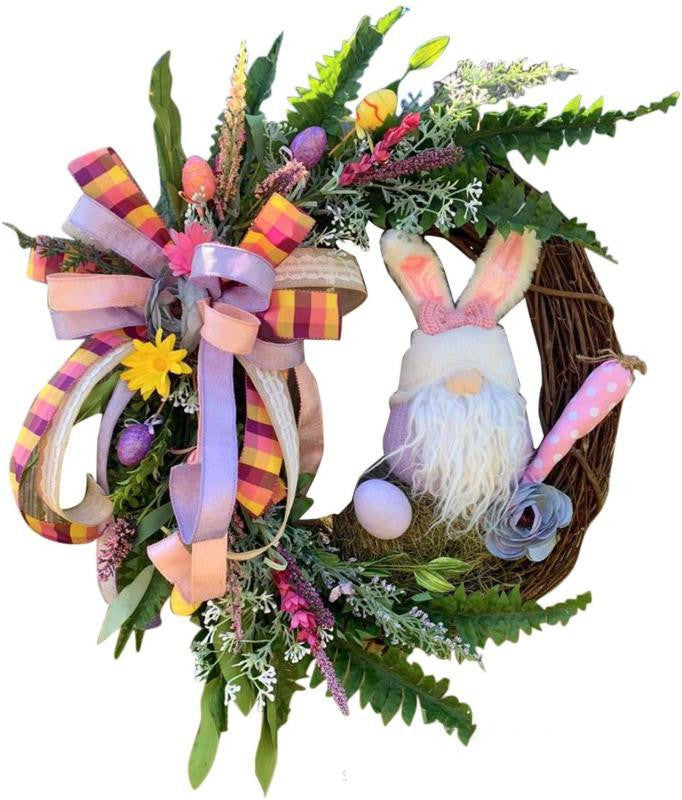 Christmas & Easter Bunny Garland, Foam Fruit Decorative Cloth Ornament (50×40 cm)